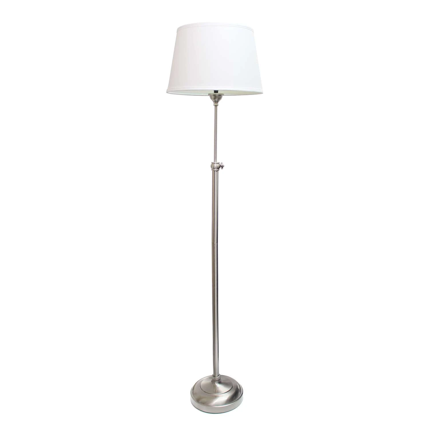 Elegant Designs 58.5 In. Brushed Nickel Silver Lamp Set 2 Elegant Designs 58.5 In. Brushed Nickel Silver Lamp Set - Image 2