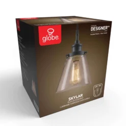 Globe Electric Jackson Matte Black 1 Lights Pendant Light -Lightify Store 72f3336c 904d 4bcc adde 9276620102c1