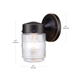 Globe Electric Landis 1-Light Oil Rubbed Bronze Wall Sconce -Lightify Store 74b5af14 2f79 4e41 8ce4 1da664eadf53