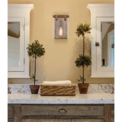 Westinghouse Burnell 1-Light Burnwood Brown Wall Sconce 7 Westinghouse Burnell 1-Light Burnwood Brown Wall Sconce -Lightify Store 77225df8 e5a8 4d32 a124 ef57cd6a814c