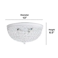 Lalia Home 6.5 In. H X 13 In. W X 13 In. L White Ceiling Light 8 Lalia Home 6.5 In. H X 13 In. W X 13 In. L White Ceiling Light -Lightify Store 77c26a28 7b47 4168 b8b6 f7d0eab5543c