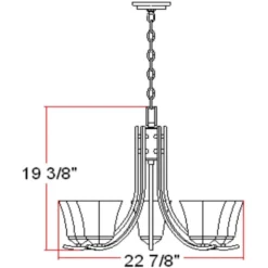 Design House Torino Satin Nickel 5 Lights Chandelier -Lightify Store 78f04e8f 92d7 4200 82bd 82f6b148d5ce