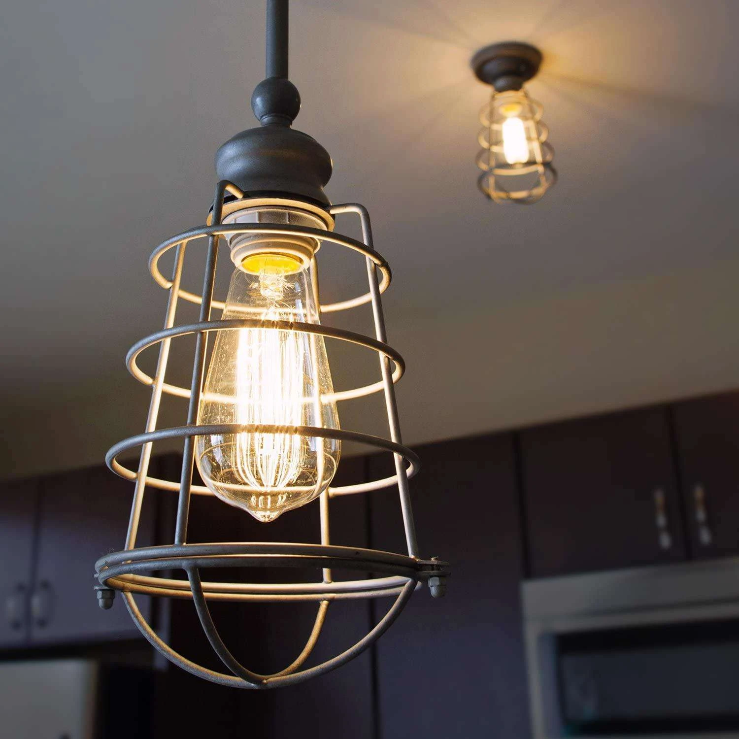 Design House Ajax Bronze 1 Lights Pendant Light 2 Design House Ajax Bronze 1 Lights Pendant Light - Image 2