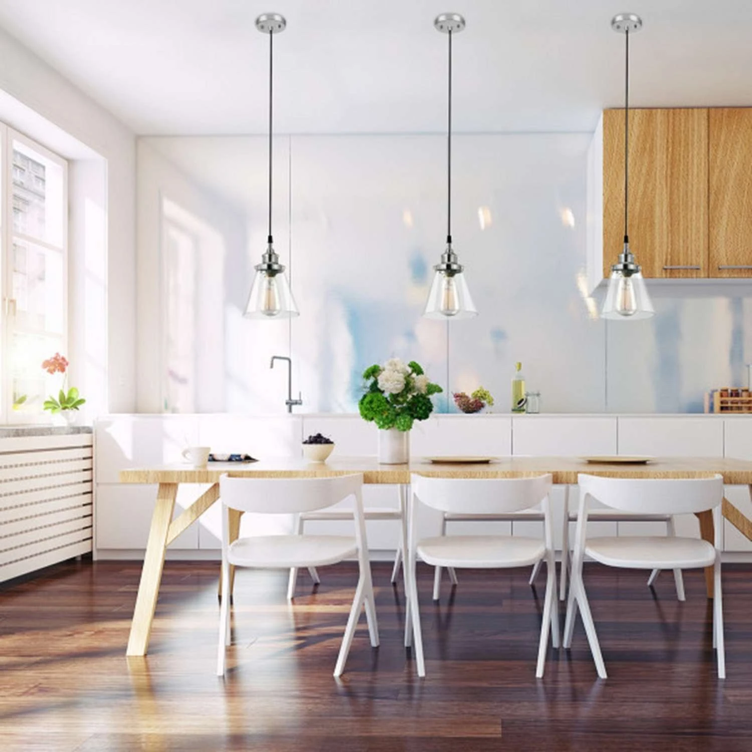 Globe Electric Parker Chrome Clear 1 Lights Pendant Light 4 Globe Electric Parker Chrome Clear 1 Lights Pendant Light - Image 4