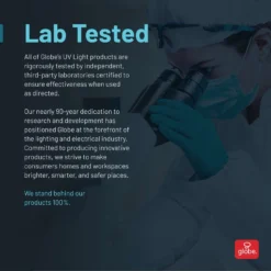 Globe Electric 5.83 In. White Disinfection Lamp -Lightify Store 8f9d70c4 b365 43fd 9c6f 1b7fadb539ac