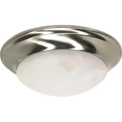 Satco Nuvo 4.5 In. H X 11.5 In. W X 11.5 In. L Brushed Nickel Ceiling Light