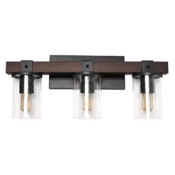 Lalia Home 5.5 In. H X 9.5 In. W X 22.25 In. L Brown Ceiling Light