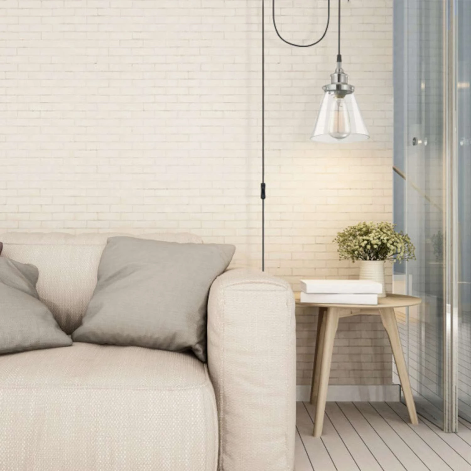 Globe Electric Parker Chrome Clear 1 Lights Pendant Light 6 Globe Electric Parker Chrome Clear 1 Lights Pendant Light - Image 6