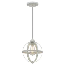 Westinghouse Stella Mira Antique Ash Silver 1 Lights Mini Pendant Light