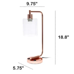 Simple Designs 20 In. Rose Gold Desk Lamp -Lightify Store 9df47507 fadd 4b45 b865 09f041b4d919