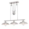 Westinghouse Iron Hill Brushed Nickel Silver 3 Lights Pendant Light