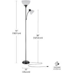 Globe Electric Delilah 72 In. Matte Black/White Floor Lamp 8 Globe Electric Delilah 72 In. Matte Black/White Floor Lamp -Lightify Store a26ec17e 3bc9 4a0c 987d ec126dd8d1fd