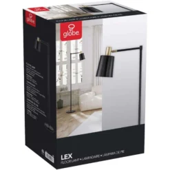 Globe Electric Lex 60 In. Matte Black Floor Lamp
