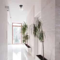 Globe Electric Harrow 9.1 In. H X 8 In. W X 8 In. L Matte Black Ceiling Light -Lightify Store a636183d 22a8 48c2 971d 0ca8b3f36d99