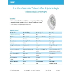 Feit LED Retrofits White 7 In. W Aluminum LED Canless Recessed Downlight 65 W -Lightify Store a9fc5c01 2365 4a7a 9fef e569198d2409