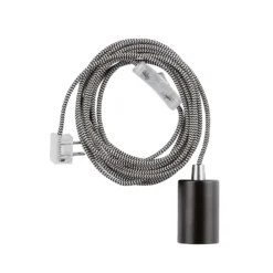 Globe Electric Chevron Matte Black 1 Lights Pendant Light