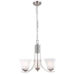 Design House Torino Satin Nickel 3 Lights Chandelier