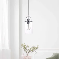 Globe Electric James Chrome Metallic 1 Lights Pendant Light -Lightify Store ac482030 5051 4629 a614 ec1ec4d8e379