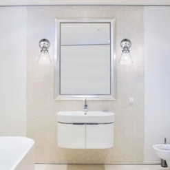 Globe Electric Parker 1-Light Chrome Wall Sconce -Lightify Store ac7932b7 a6cb 42d6 8e07 c760f38f53b0