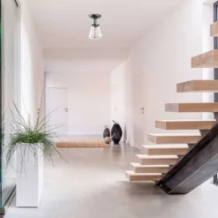 Globe Electric Jackson 9.36 In. H X 6.5 In. W X 6.5 In. L Antique Brass Bronze Ceiling Fixture -Lightify Store acce0036 afe6 444b be0e 27204742692c