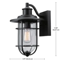 Globe Electric Vintage 1-Light Natural Black Turner Wall Sconce -Lightify Store ad8a7d36 ddd2 4b4f 99bb 71fea5389bbc