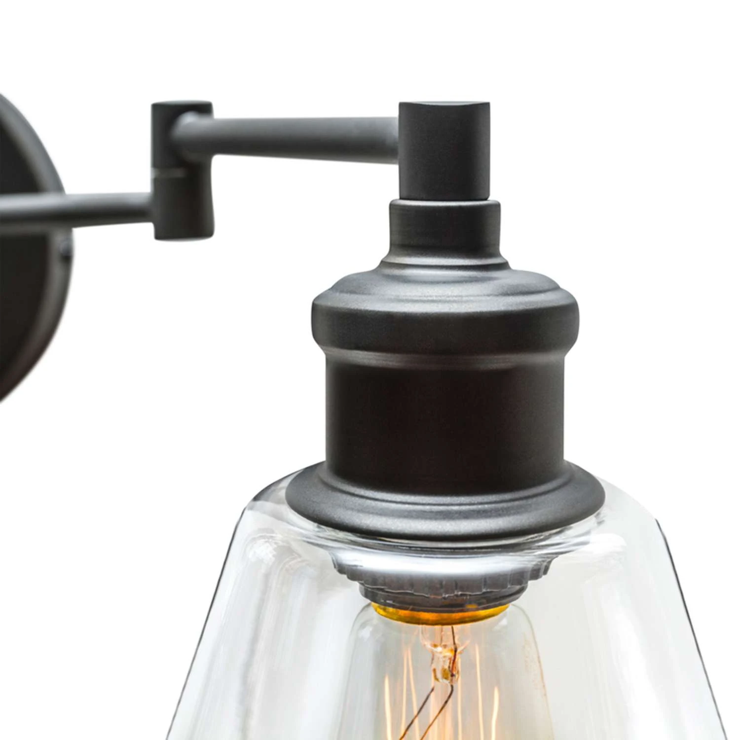 Globe Electric Leclair 1-Light Oil Rubbed Bronze Vintage Wall Sconce 2 Globe Electric Leclair 1-Light Oil Rubbed Bronze Vintage Wall Sconce - Image 2