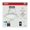 Satco Starfish Matte White 6 In. W Plastic LED Smart-Enabled Canless Recessed Downlight Kit 12 W