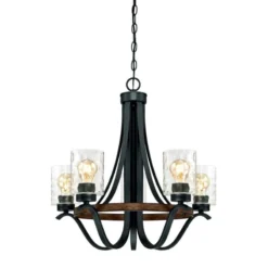 Westinghouse Barnwell Matte Black 5 Lights Chandelier