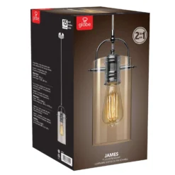 Globe Electric James Chrome Metallic 1 Lights Pendant Light -Lightify Store b97453f4 a914 479d aa29 30d6804407c9