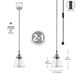Globe Electric Parker Chrome Metallic 1 Lights Pendant Light 12 Globe Electric Parker Chrome Metallic 1 Lights Pendant Light -Lightify Store b9b3981d be7e 4b77 9146 c127955206ce