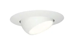 Halo Matte White 6 In. W Metal Eyeball Trim