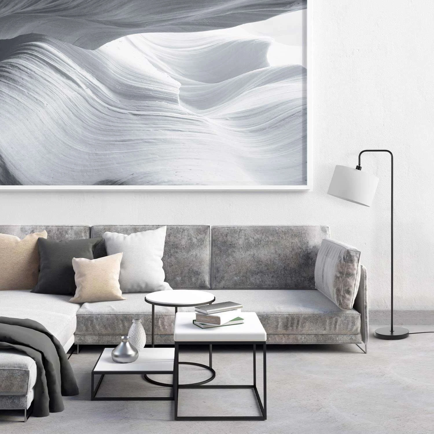 Globe Electric Barden 58 In. Matte Black/White Floor Lamp 5 Globe Electric Barden 58 In. Matte Black/White Floor Lamp - Image 5