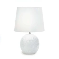 Gallery Of Light Posh 16.375 In. White Table Lamp