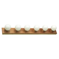 Design House Honey Oak 6 Lights Vanity Light Surface