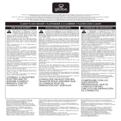 Globe Electric Annecy 15.4 In. H X 12.6 In. W X 12.6 In. L Oil Rubbed Bronze Ceiling Light -Lightify Store c5cfa647 db2b 4d72 b6cb 60bc20da057a