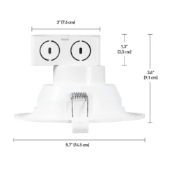 Globe Electric Value 4 Pack White 5 In. W Plastic LED Canless Recessed Downlight 60 W -Lightify Store c604c321 0785 4548 aa15 5b3bbc4626b5