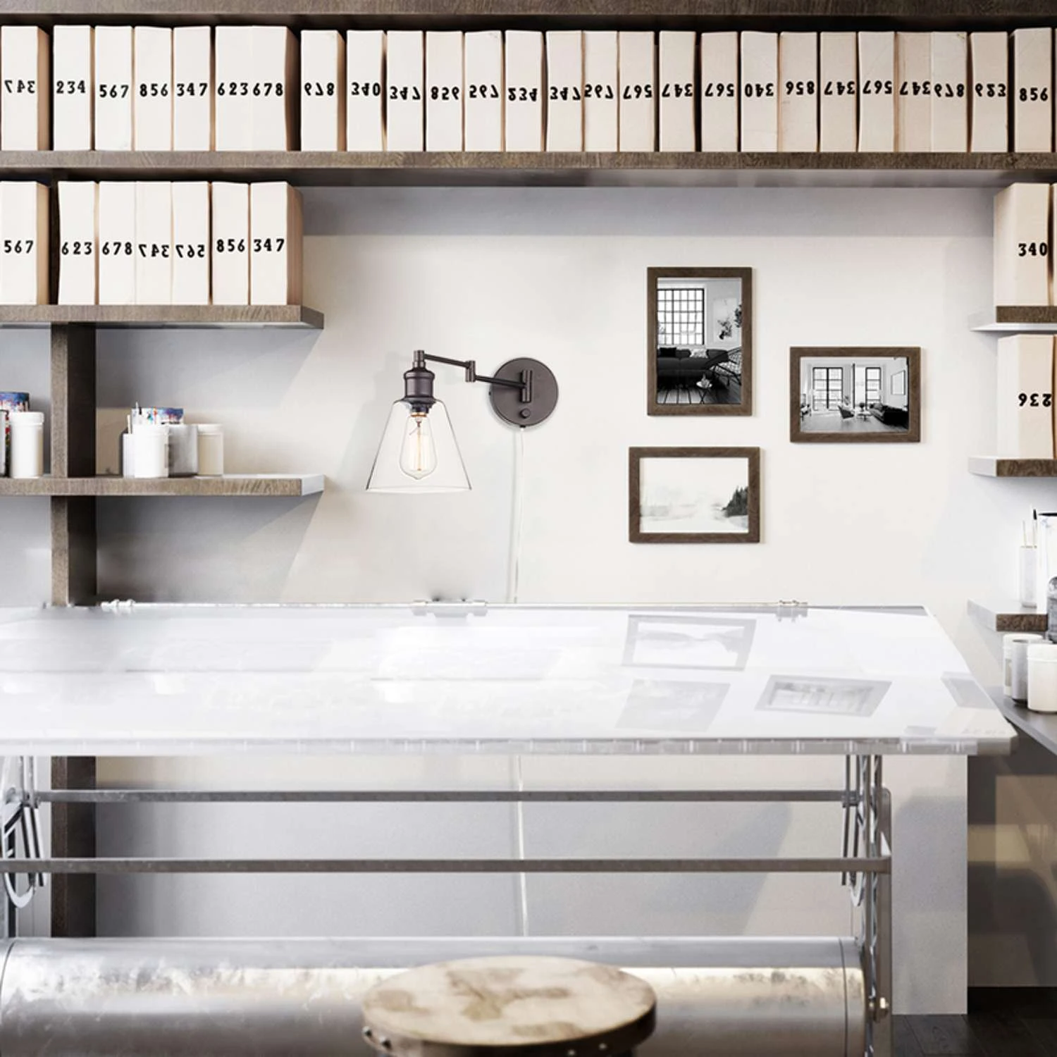 Globe Electric Leclair 1-Light Oil Rubbed Bronze Vintage Wall Sconce 7 Globe Electric Leclair 1-Light Oil Rubbed Bronze Vintage Wall Sconce - Image 7