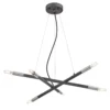 Westinghouse Felix Distressed Aluminum Black 6 Lights Chandelier
