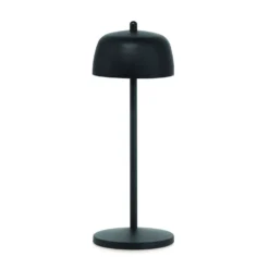 Zafferano Theta 11.8 In. Matte Black Cordless Desk Lamp