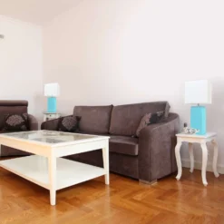 All The Rages Elegant Designs 21 In. Leather Blue/White Table Lamp -Lightify Store c941f509 b9ac 487c 98fd 3cddf2aafd7c