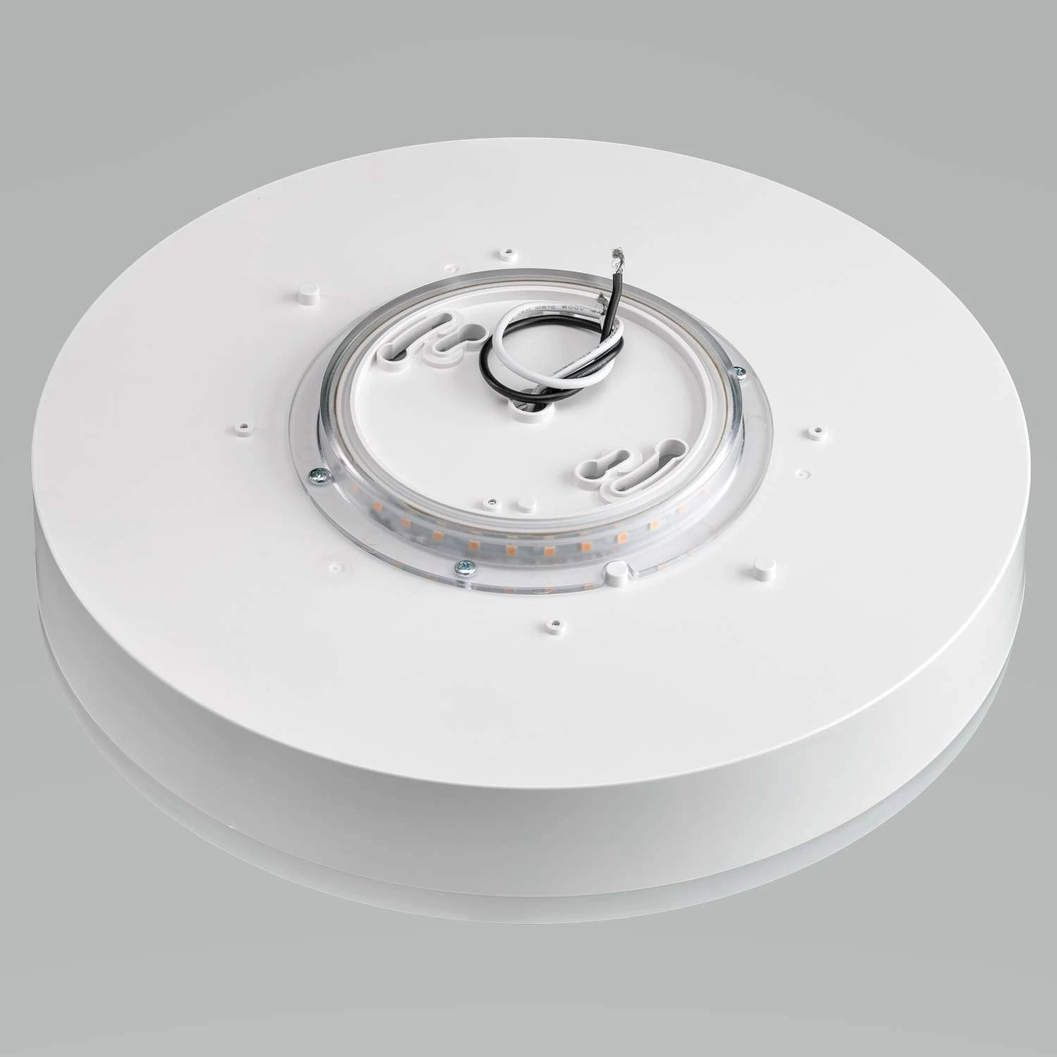 ETI 3.2 In. H X 11 In. W X 11 In. L White LED Ceiling Light Fixture 2 ETI 3.2 In. H X 11 In. W X 11 In. L White LED Ceiling Light Fixture - Image 2