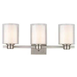 Design House Satin Nickel 3 Lights Vanity Light Surface