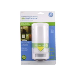 GE 1-Light White Wireless Wall Sconce