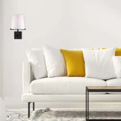 Globe Electric Valerie 1-Light Dark Bronze Modern Farmhouse Wall Sconce -Lightify Store ce3577a4 54bc 45d2 8e15 9ca88b267e27