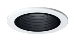 Halo Gloss Black/White 4 In. W Plastic Baffle Trim