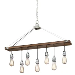 Westinghouse Elway Barnwood Gray 7 Lights Chandelier