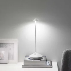 Zafferano Pina 11.4 In. White Portable Table Lamp -Lightify Store d10b8519 0211 40ed a0a5 aef9db94c1d4