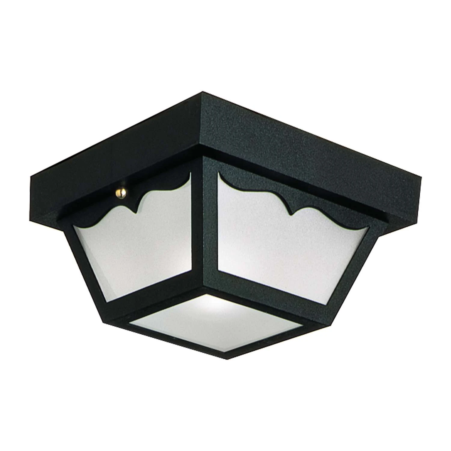 Design House 5.5 In. H X 10.5 In. W X 10.5 In. L Black Ceiling Light 1 Design House 5.5 In. H X 10.5 In. W X 10.5 In. L Black Ceiling Light
