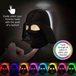 Star Wars Automatic Plug-in Darth Vader LED Color Changing Night Light -Lightify Store d2f4c83e 53c0 4aef adb7 d320e3c82a16