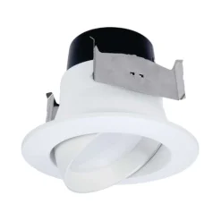Halo LA4 Series Matte Warm White 4 In. W LED Adjustable Retrofit Kit 8.6 W